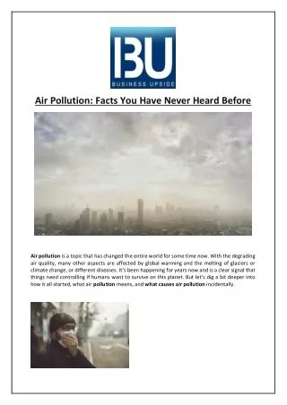 air pollution facts you have never heard before