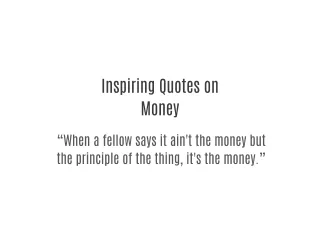 Inspiring Quotes on Money