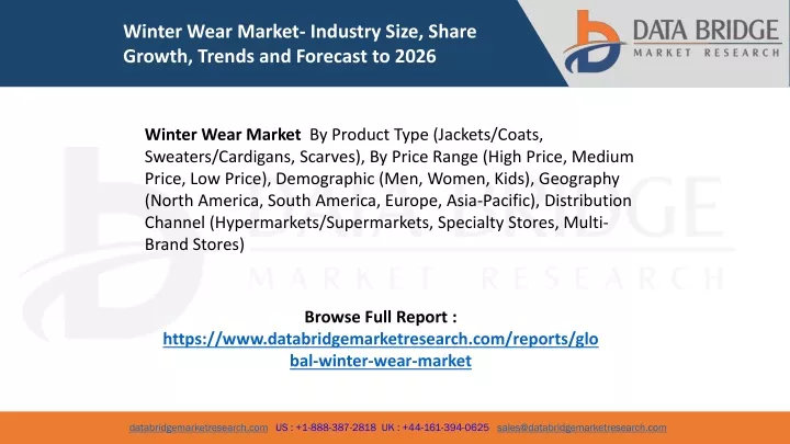 winter wear market industry size share growth