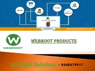 AOI Tech Solutions - Webroot Products - 8448679017