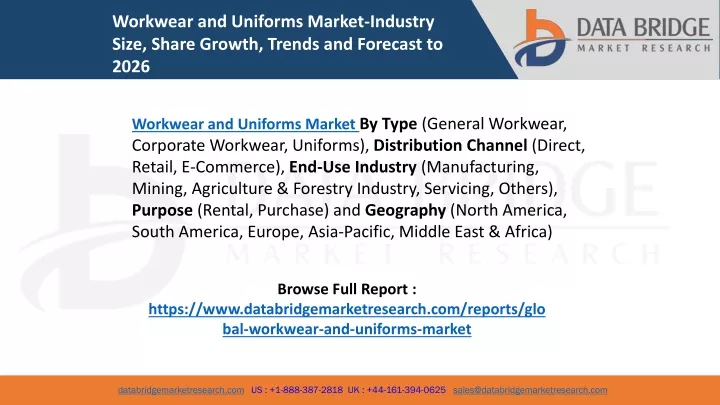 workwear and uniforms market industry size share