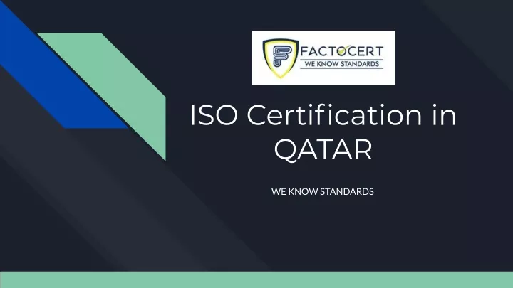 iso certification in qatar