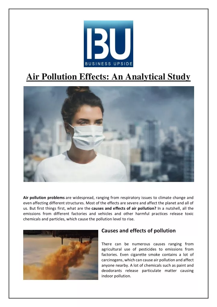 air pollution effects an analytical study