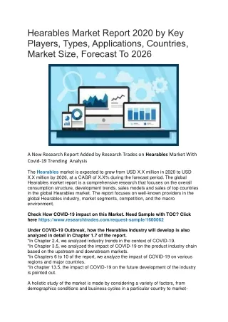 hearables market report 2020 by key players types