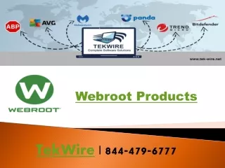 Tekwire - Webroot Products - 844-479-6777