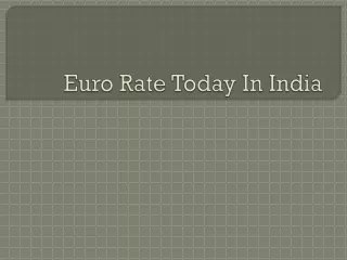 euro rate today in india
