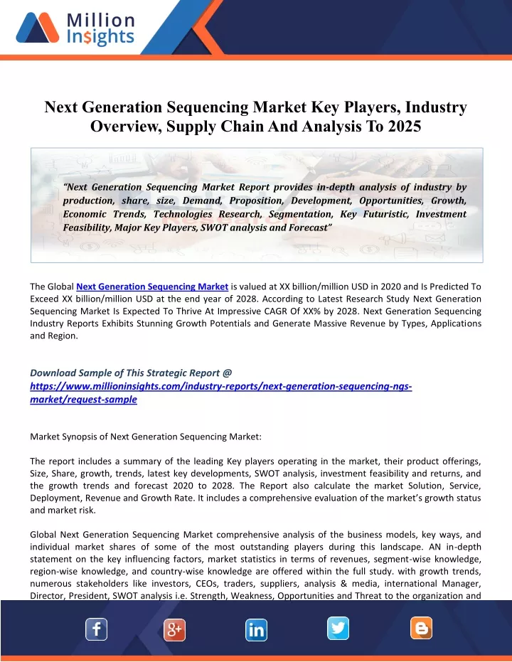 next generation sequencing market key players