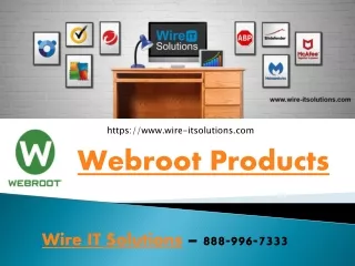 Wire IT Solutions - Webroot Products - 8889967333