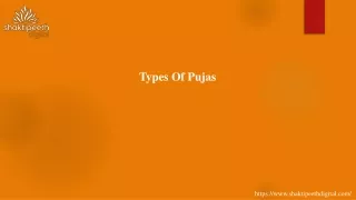 types of pujas
