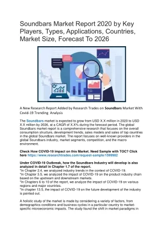 soundbars market report 2020 by key players types