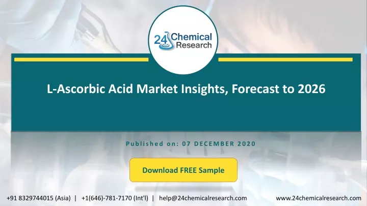l ascorbic acid market insights forecast to 2026