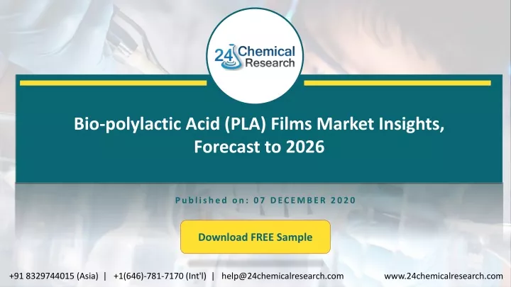 bio polylactic acid pla films market insights