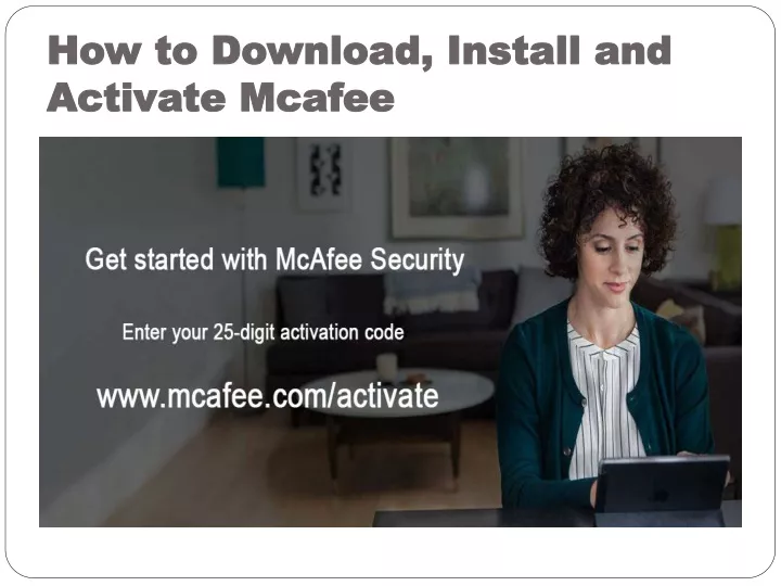 how to download install and activate mcafee