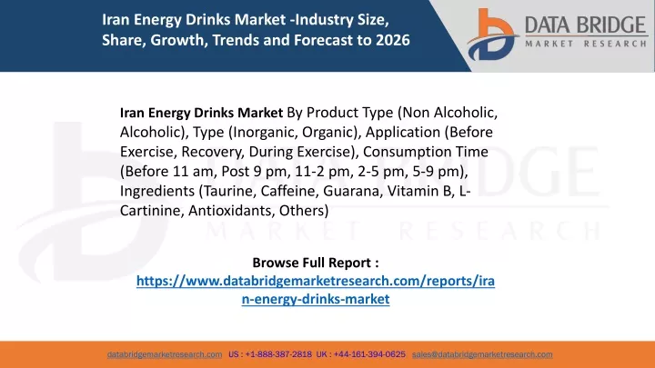 iran energy drinks market industry size share