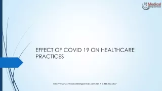 effect of covid 19 on healthcare practices