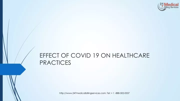 effect of covid 19 on healthcare practices