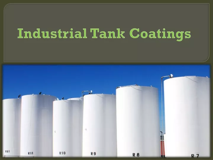 industrial tank coatings