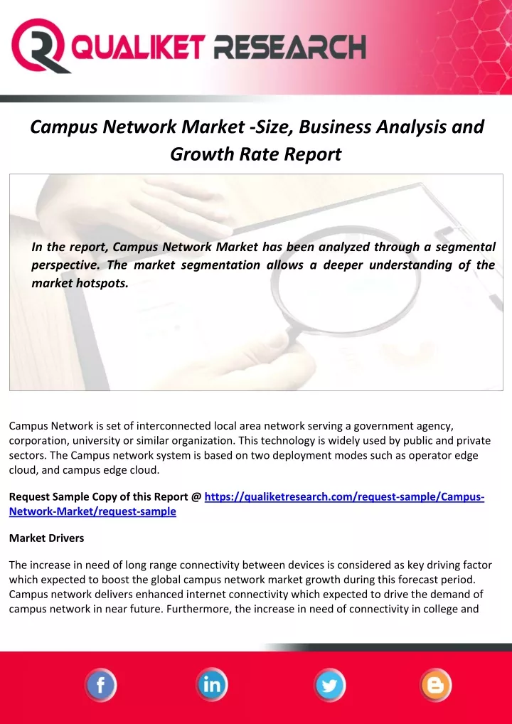 campus network market size business analysis