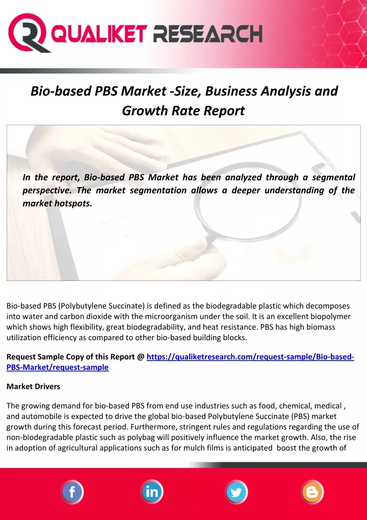 bio based pbs market size business analysis