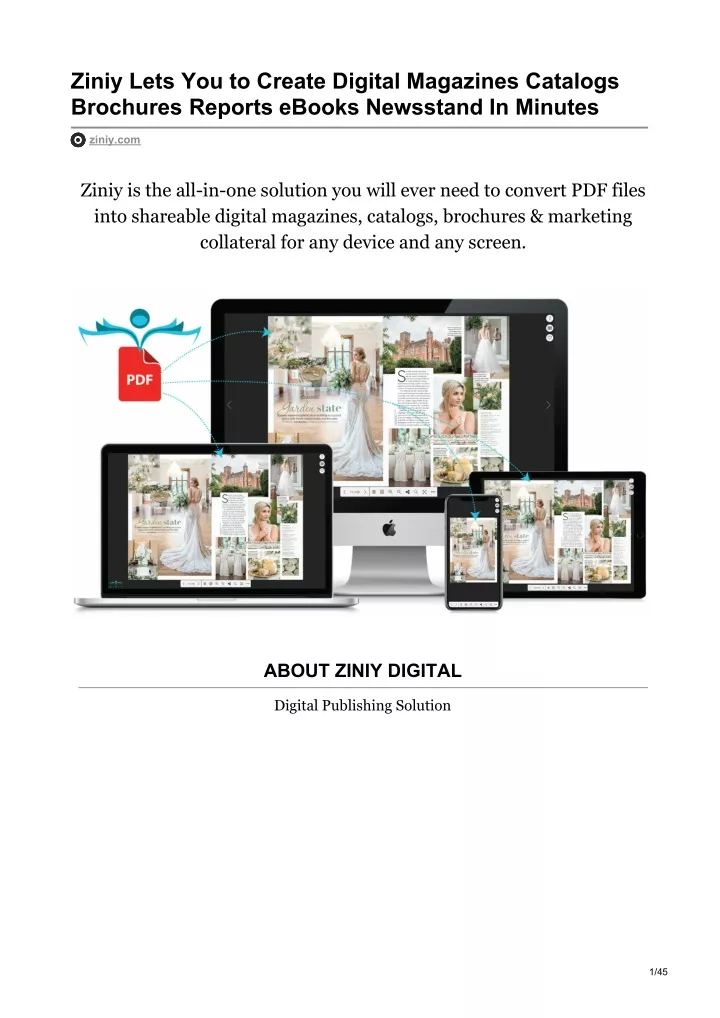 ziniy lets you to create digital magazines