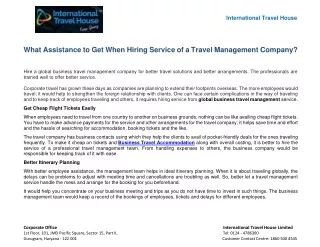 international travel house