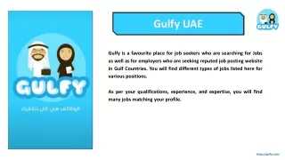 Gulfy UAE - Jobs in Gulf Countries
