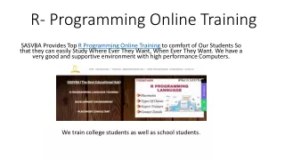 R programming online training