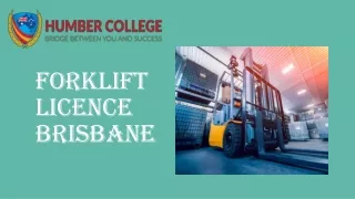 Forklift Licence in Brisbane