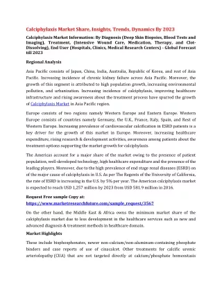 calciphylaxis market share insights trends