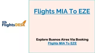 flights mia to eze
