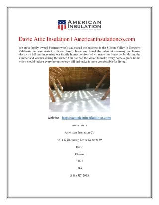 davie attic insulation americaninsulationco