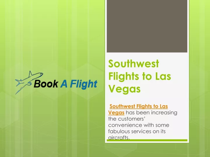 southwest flights to las vegas