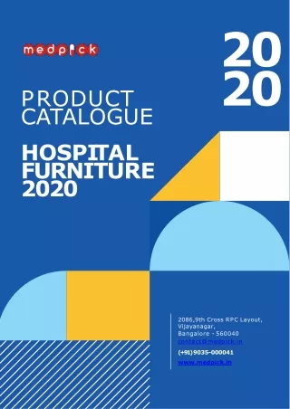 Product catalog  Hospital furniture 2020