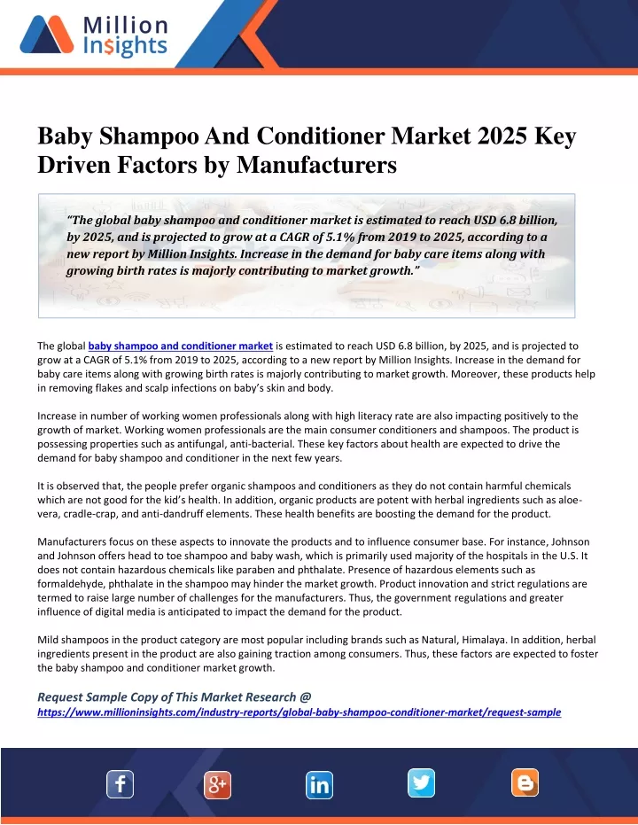 baby shampoo and conditioner market 2025