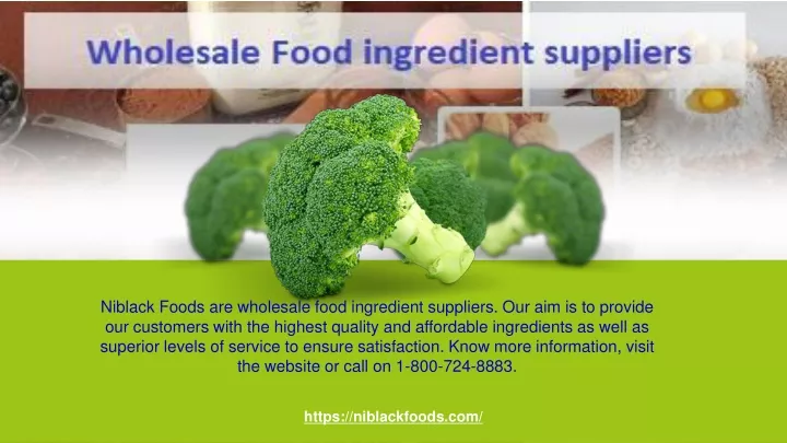 niblack foods are wholesale food ingredient