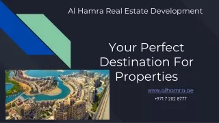 Al Hamra Real Estate Development - Your Perfect Destination For Properties