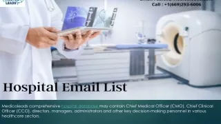 Hospital Email List | Hospitals Mailing Database | USA