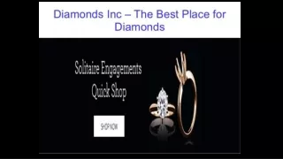 Buy Best Solitaire Engagement Rings in Diamonds Inc Chicago