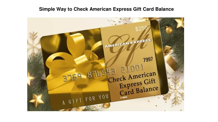 simple way to check american express gift card