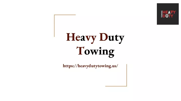 heavy duty towing