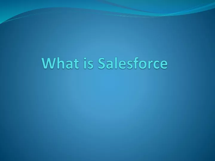 what is salesforce