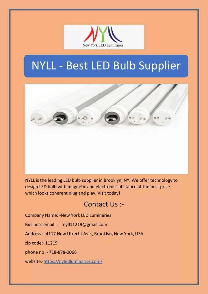 nyll best led bulb supplier