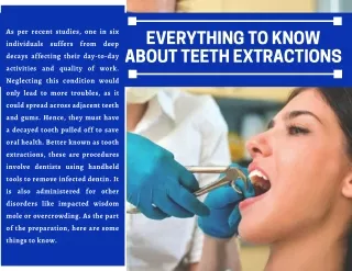Everything To Know About Teeth Extractions
