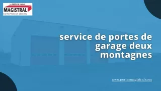 Portes De Garage Deux-Montagnes