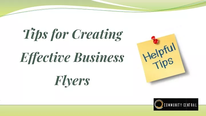 tips for creating effective business flyers