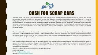 cash for scrap cars