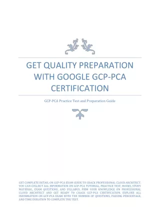get quality preparation with google