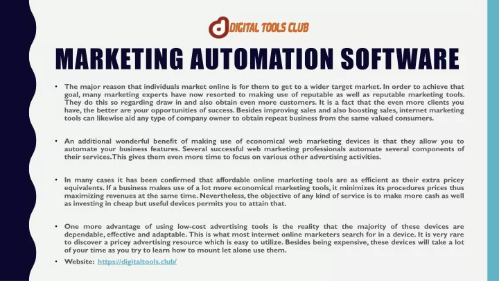 marketing automation software