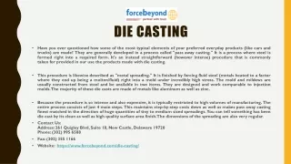 die casting