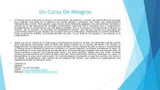 un curso de milagros